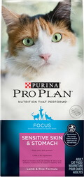 Purina Pro Plan Focus Sensitive Skin and Stomach Adult Dry Cat Food