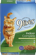 9 Lives Indoor Complete with Chicken and Salmon Flavor Dry Cat Food
